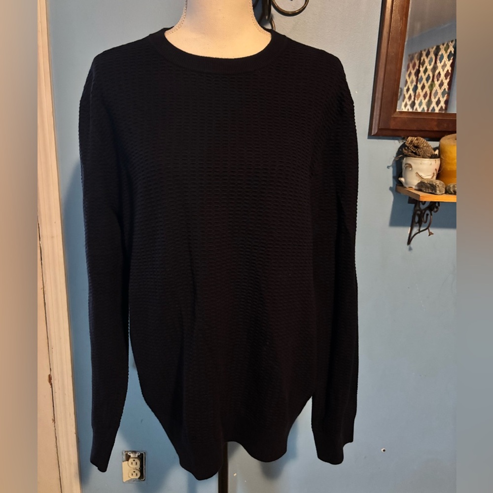 H&M, Textured, Crew Neck, Sweater